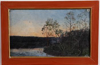 ERDTMAN, ELIAS, 3 st, olja på duk, sign,  dat 1883, 1884.