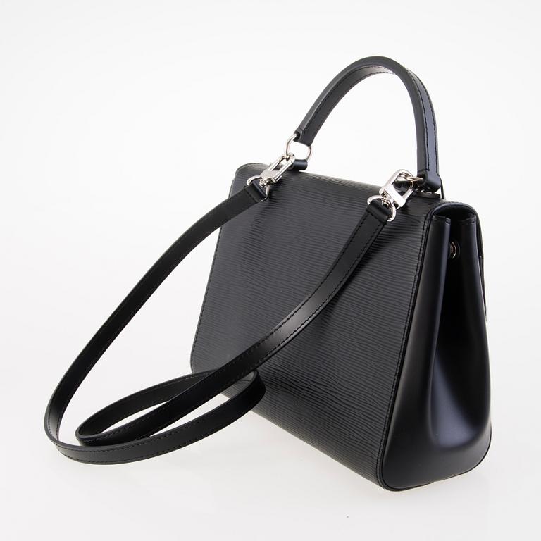 LOUIS VUITTON Black Epi Cluny BB Bag.