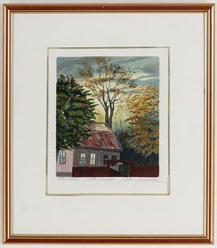 MARIA BOCZEWSKA, 2 st färglitografier, signerade och numrerade 170/360 och 134/180.