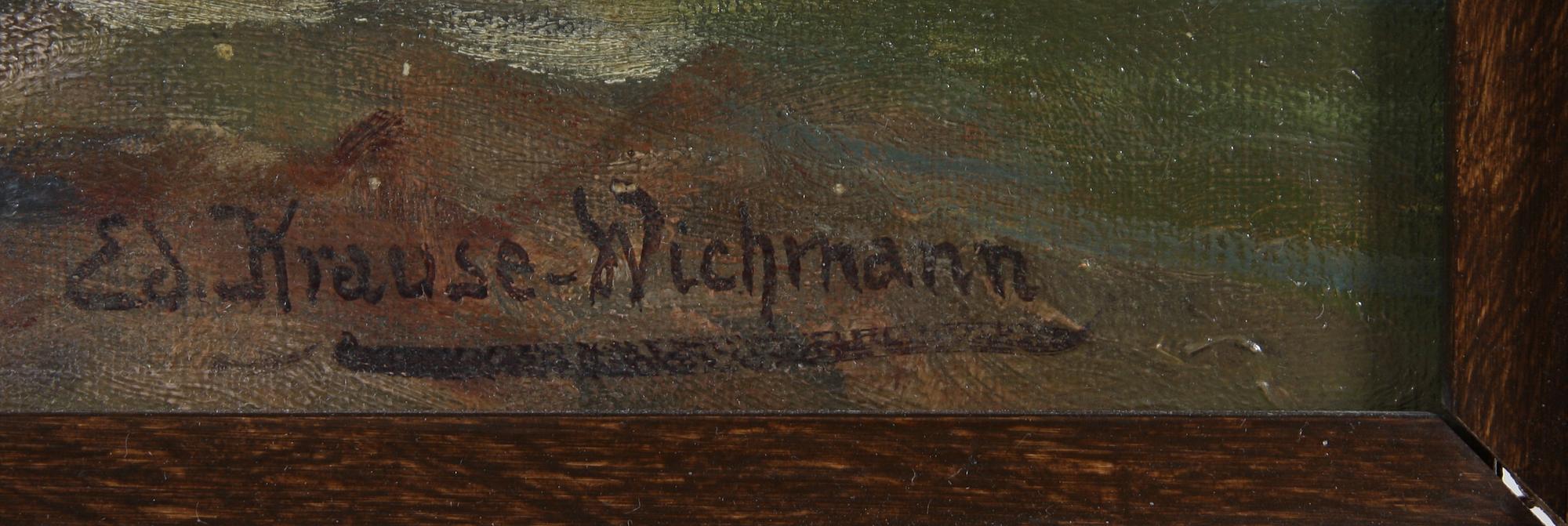 EDUARD KRAUSE WICHMAN, olja på duk, sign.
