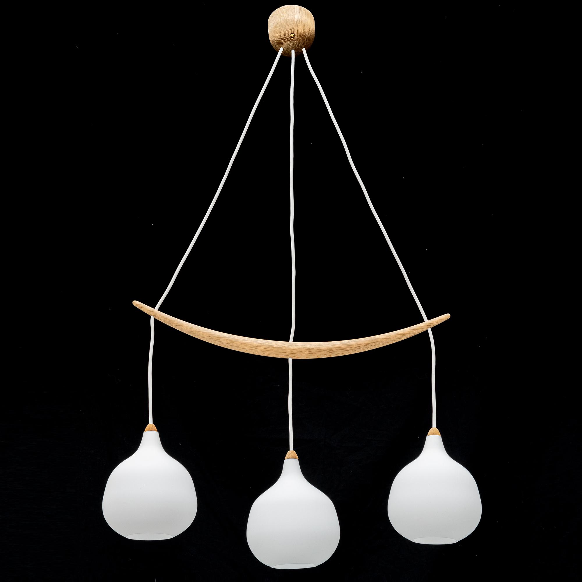 Uno & Östen Kristiansson, taklampa, Luxus, Vittsjö, 1900-talets andra hälft.