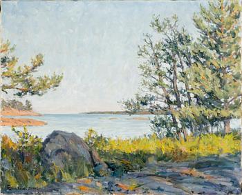 EVALD KALLSTENIUS, olja på duk. Sign.