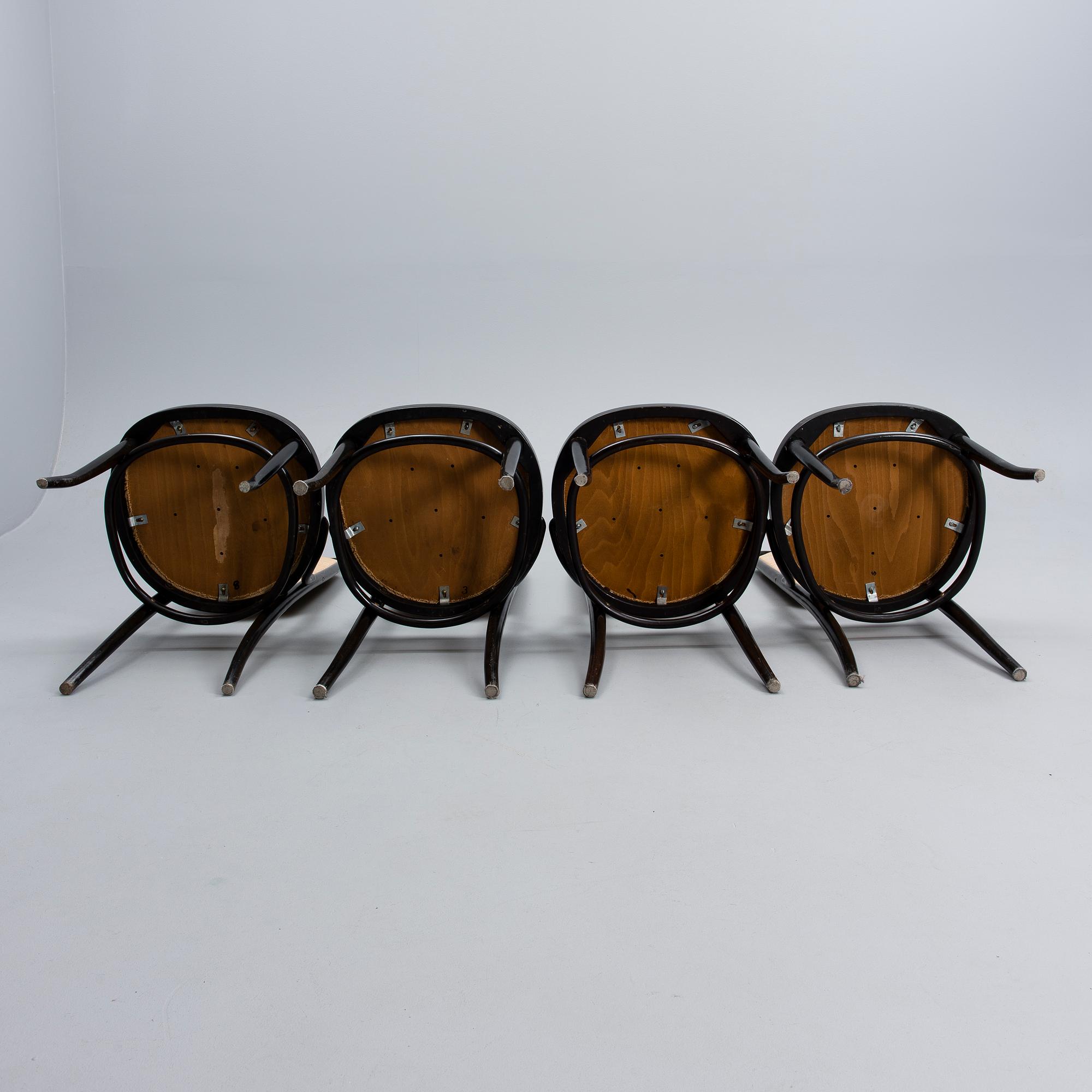 STOLAR, 4 st, Thonet, 1900-talets första hälft.