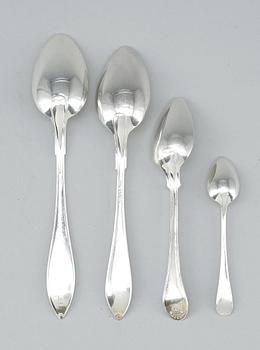 PARTI SKEDAR, 25st, silver, bland annat Guldsmedsaktiebolaget, Stockholm, 1924. Vikt ca 708g.