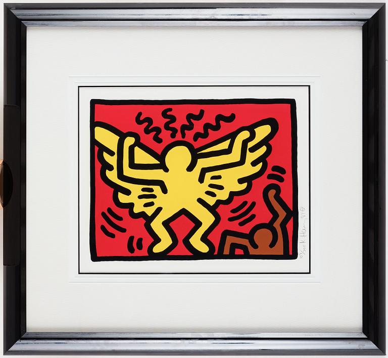 Keith Haring, "Untitled, Pl. 1", from "Pop Shop IV series".