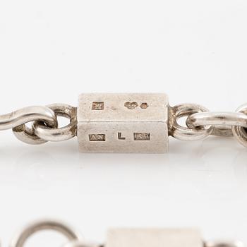 Wiwen Nilsson, bracelet, sterling silver, Lund 1960.