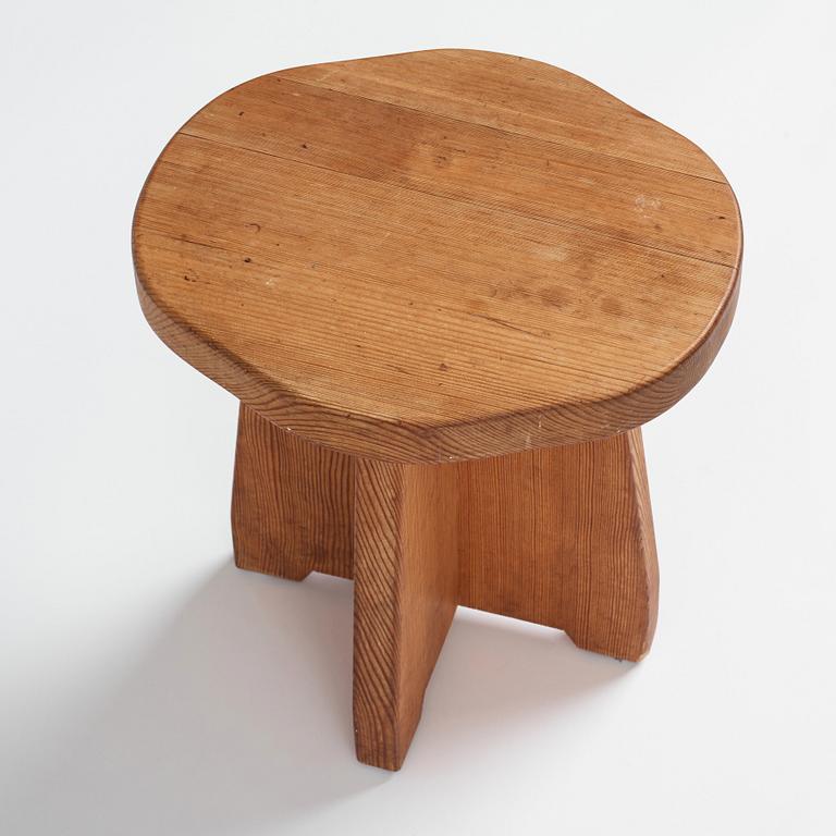 David Rosén, a pine stool 'Berga', Nordiska Kompaniet, Sweden 1930-1940s.