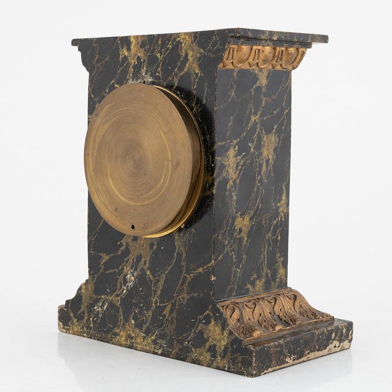 An Empire mantel clock, Cedergren, Stockholm, early 19th Century.