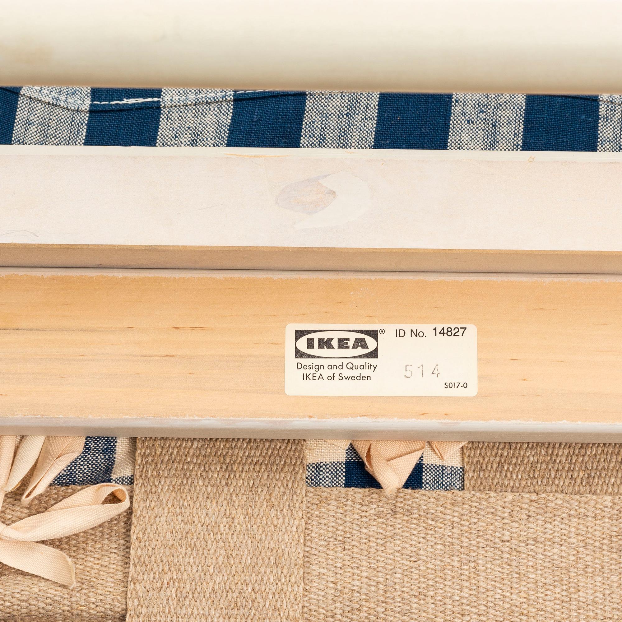 FÅTÖLJ med FOTPALL, "Medevi brunn" ur IKEAs 1700-talsserie, 1990-tal.