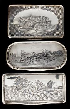 880. DOSOR, 3 st, silver, Moskva 1876-1908.
