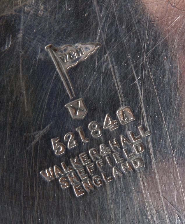 DUBBELKAROTTER, ett par, pläter, Walker & Hall, Sheffield, England, tidigt 1900-tal.