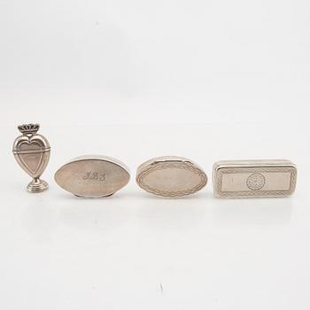 Dosor 4 st silver 17/1800-tal.