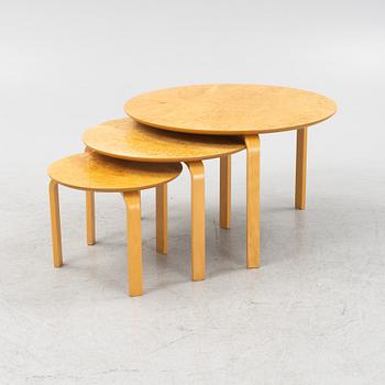 Three nesting tables, second half of the 20th Century.