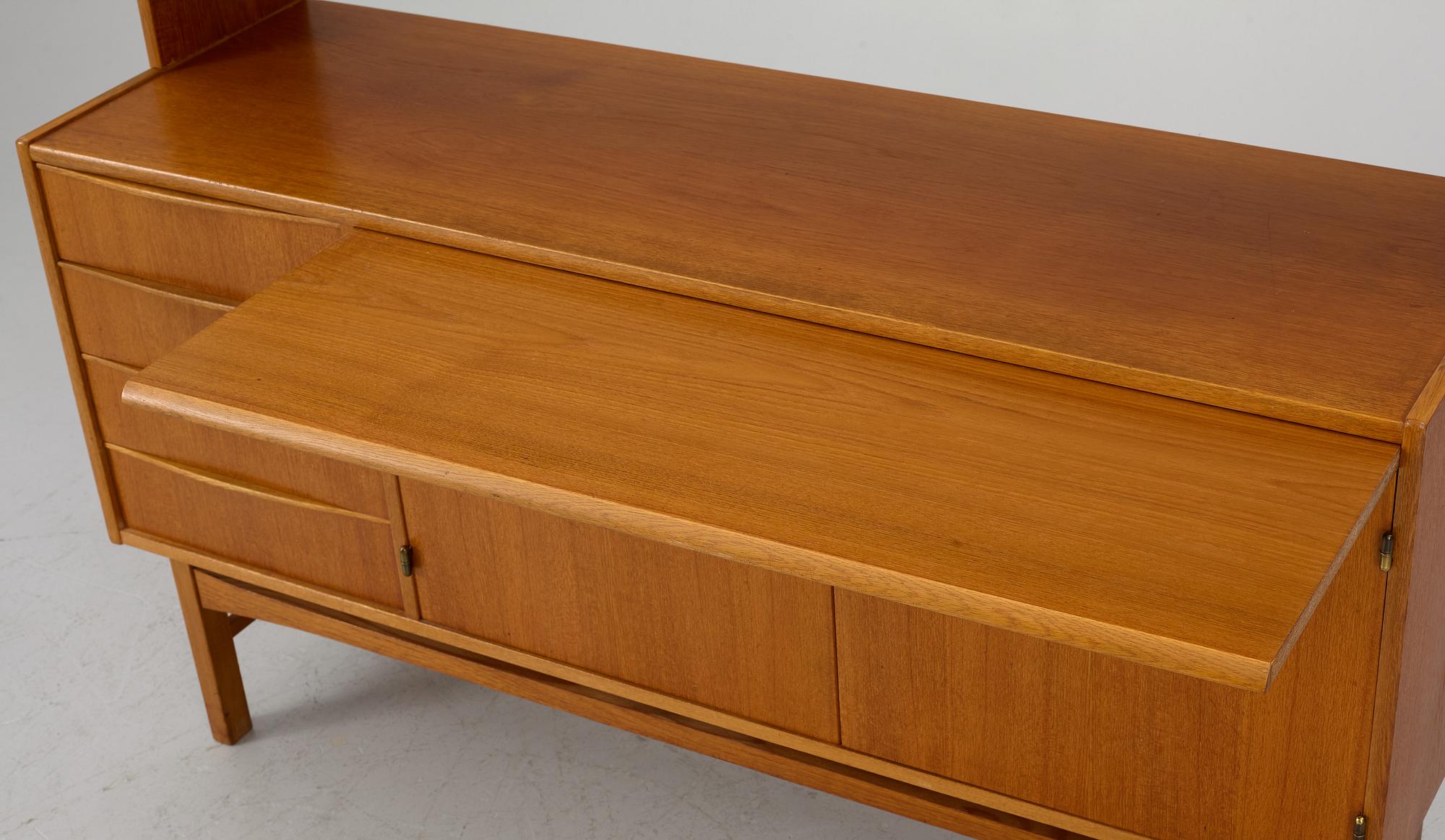 A 1960's/70's two-part bookcase.