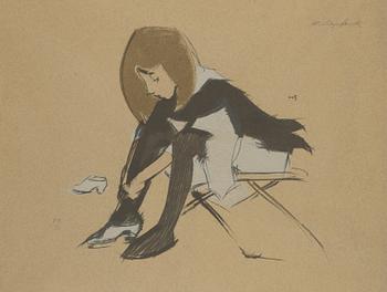 Helene Schjerfbeck, 'Silk Shoes'.