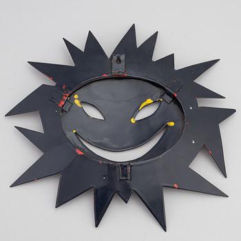 Stig Lindberg, väggskulptur, emalj på plåt, Gustavsberg.