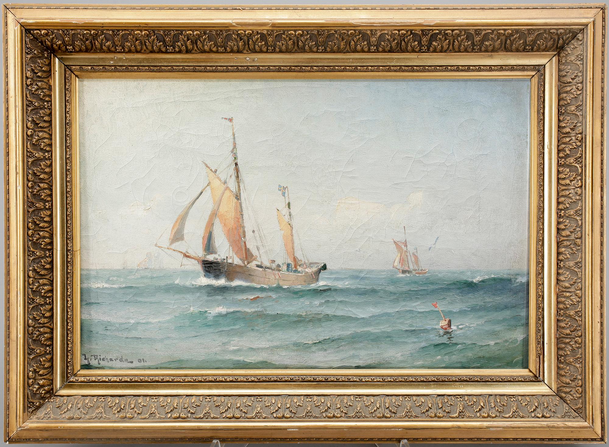 LUDVIG RICHARDE, olja på duk. Signerad och daterad -01.