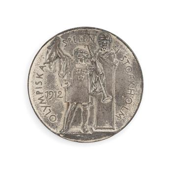 204. An olympic silver medal from the 1912 Summer Olympics in Stockholm, Sweden.