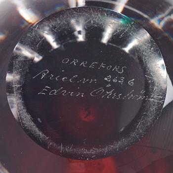 Edvin Öhrström, vas, ariel, Orrefors 1968.