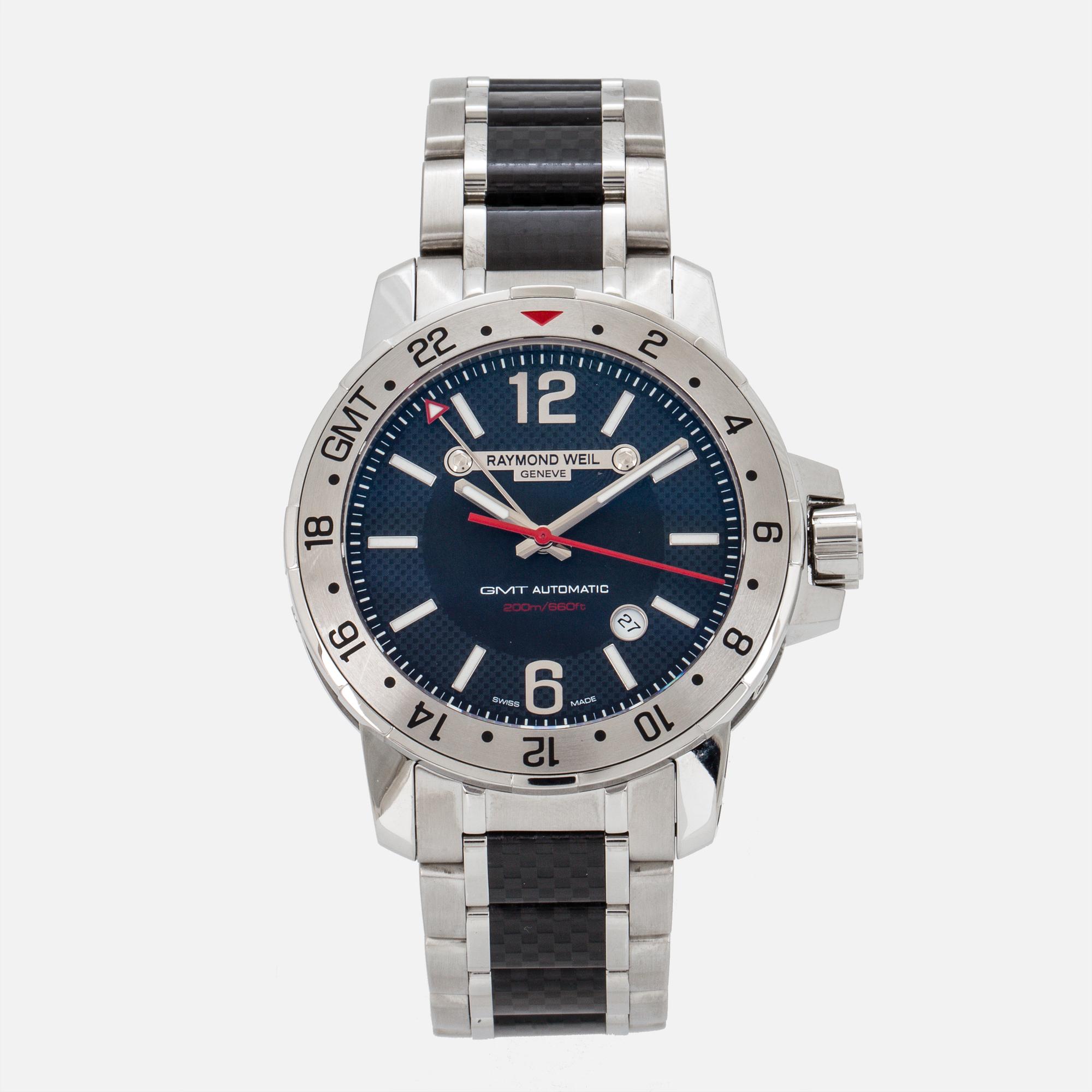 RAYMOND WEIL, Nabucco GMT (200m / 660ft), wristwatch, 44 mm.