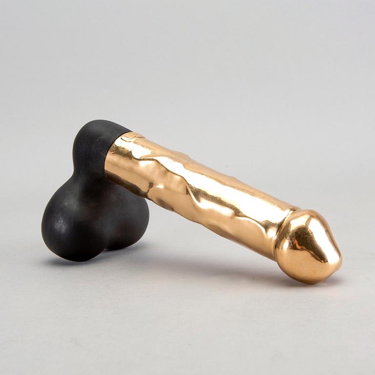 Skulptur, 18K guld, Malmö Guldsmed, Vikt 179g.