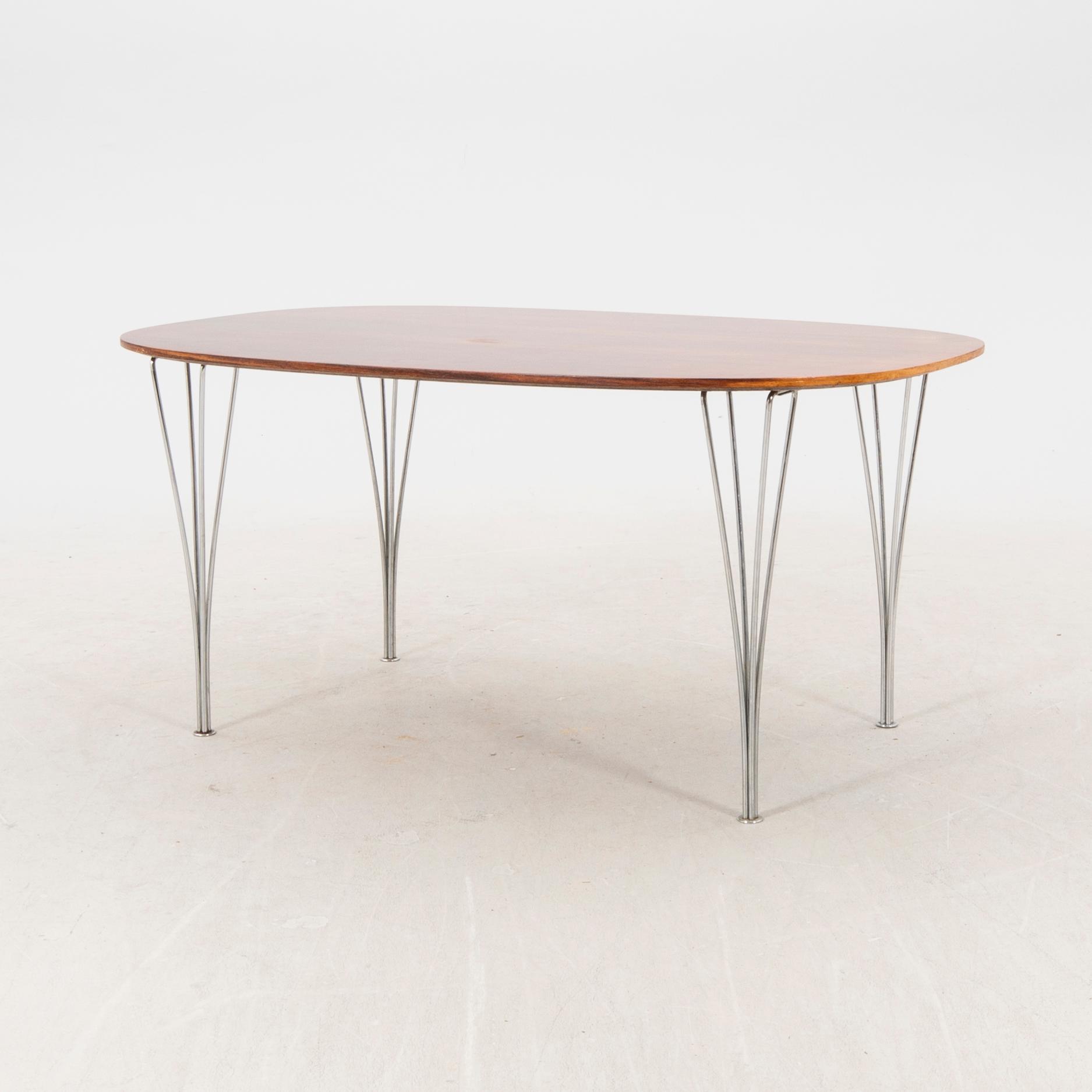 Bruno Mathsson and Piet Hein, dining table, "Superellipse".