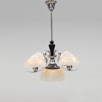 TAKLAMPA, Fog & Mörup, art déco, 1900-talets första hälft. Höjd ca 68 cm.