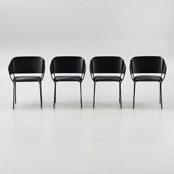 Tuula Falk & Ingrid Backman, chairs, 4 pcs, "Amina", 21st century.