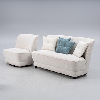 A contemporary sofa and armchair, Boom Interior.