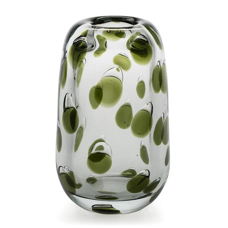 Saara Hopea, vase, “Panther”, signed S. Hopea Nuutajärvi Notsjö -55.