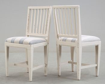 STOLAR, 4 st, Gustavianska provinsarbeten, 1800-tal.