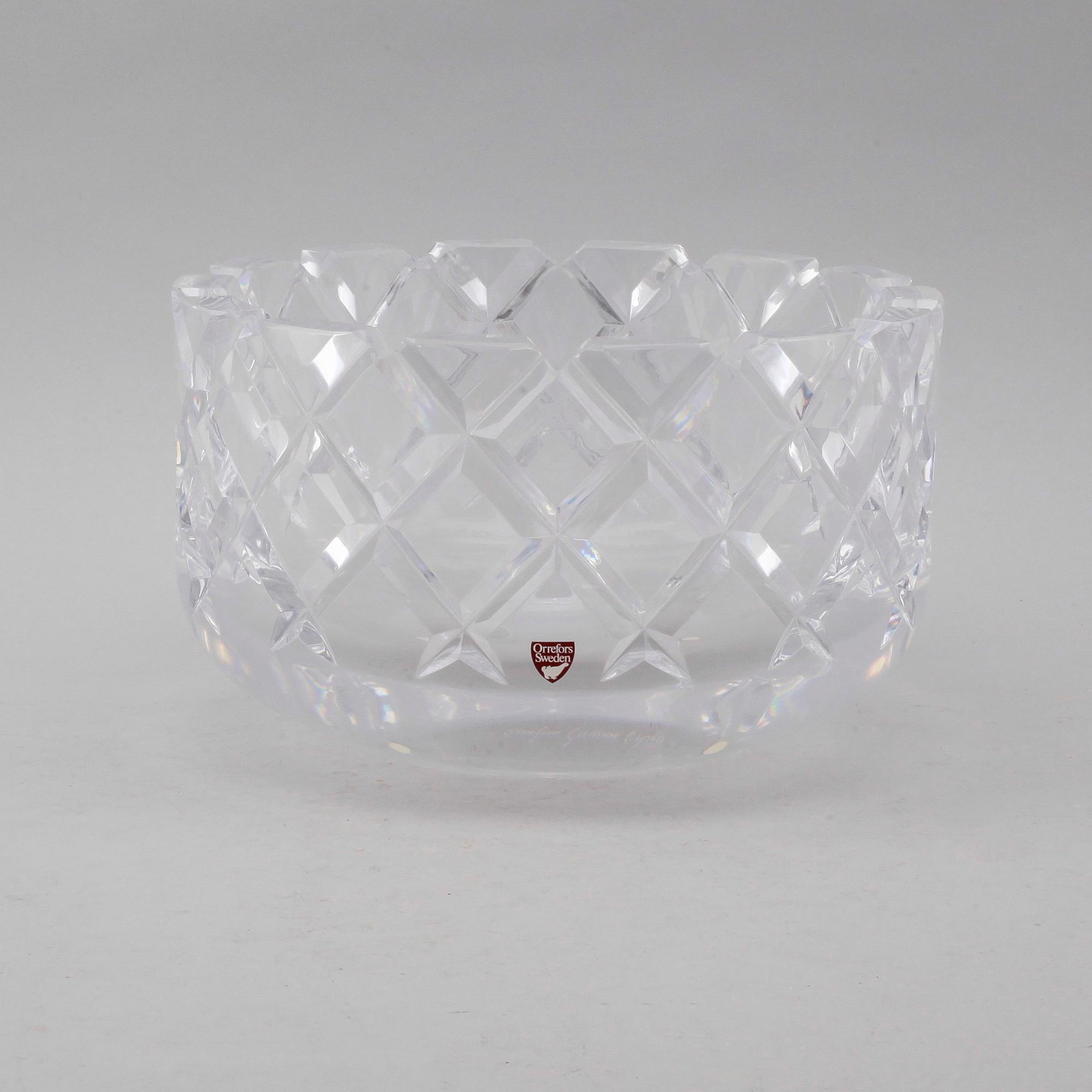 SKÅL, glas, Gunnar Cyrén, Orrefors, 1900-talets andra hälft.