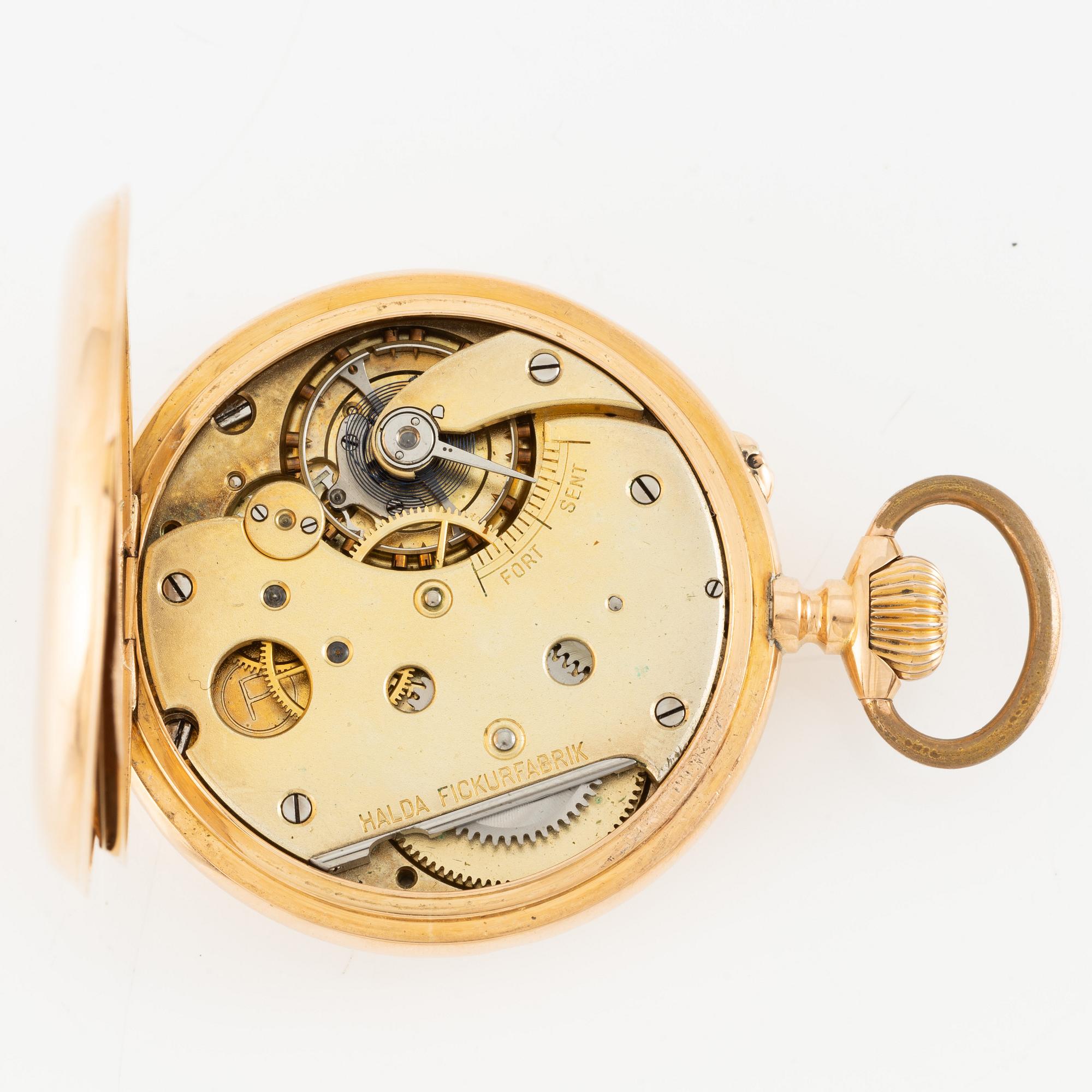 Halda, pocket watch, 50 mm.