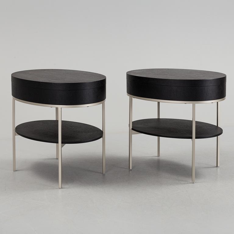 ANTONIO, CITTERIO, tables , a pair, "Apta", B&B Italia, Maxalto. Signed with label.