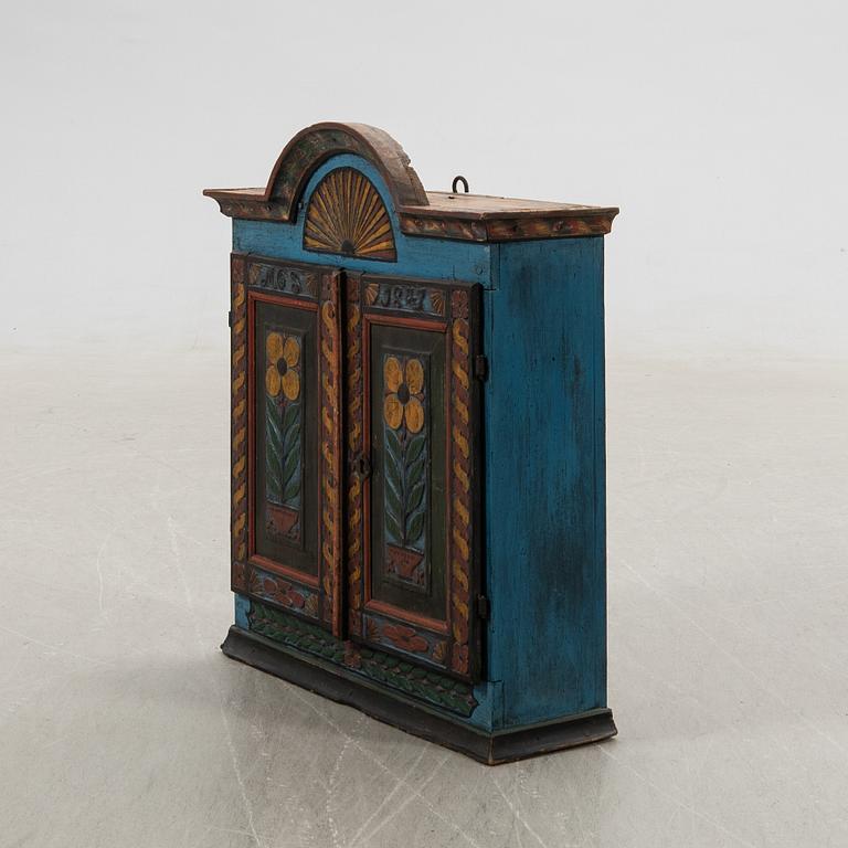 Wall cabinet, folk art.