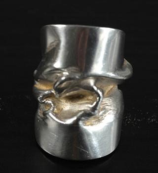 RING, silver, Matti J. Hyvärinen, Turku (Åbo), Finland, 1974.