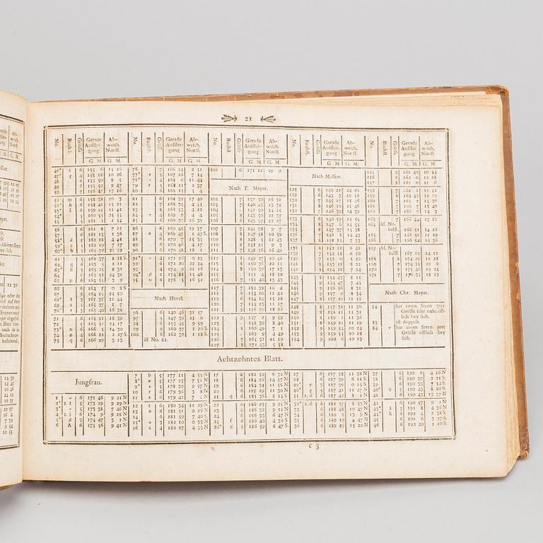 JOHANN ELERT BODE Vorstellung der Gestirne auf XXXIV Kupfertafeln..Berlin and Stralsund: Gottlieb Augsut Lange,1782.1805.