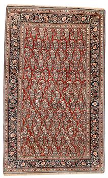 1278. ANTIQUE/SEMI-ANTIQUE KASHAN SO CALLED MOTACHEM. 229 x 137 cm.