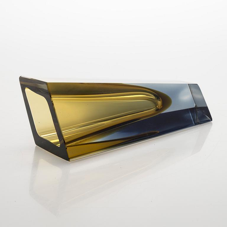 Kaj Franck, a 'Prisma' vase, signed K. Franck, Nuutajärvi Notsjö -63.