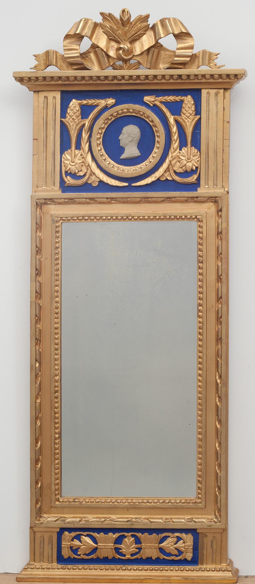 SPEGEL, sengustaviansk, Stockholms hallstämpel 1798.