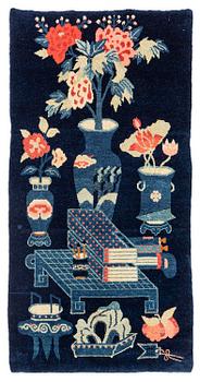 962. An antique Baotou rug, northern China, around 1900, c. 160x83 cm).