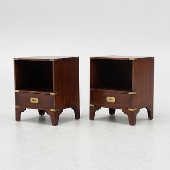 A pair of bedside tables, second half of the 20th Century.
