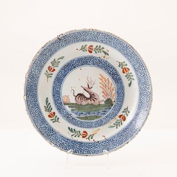 Plates 6 pcs Holland/France mid-18th century faience.