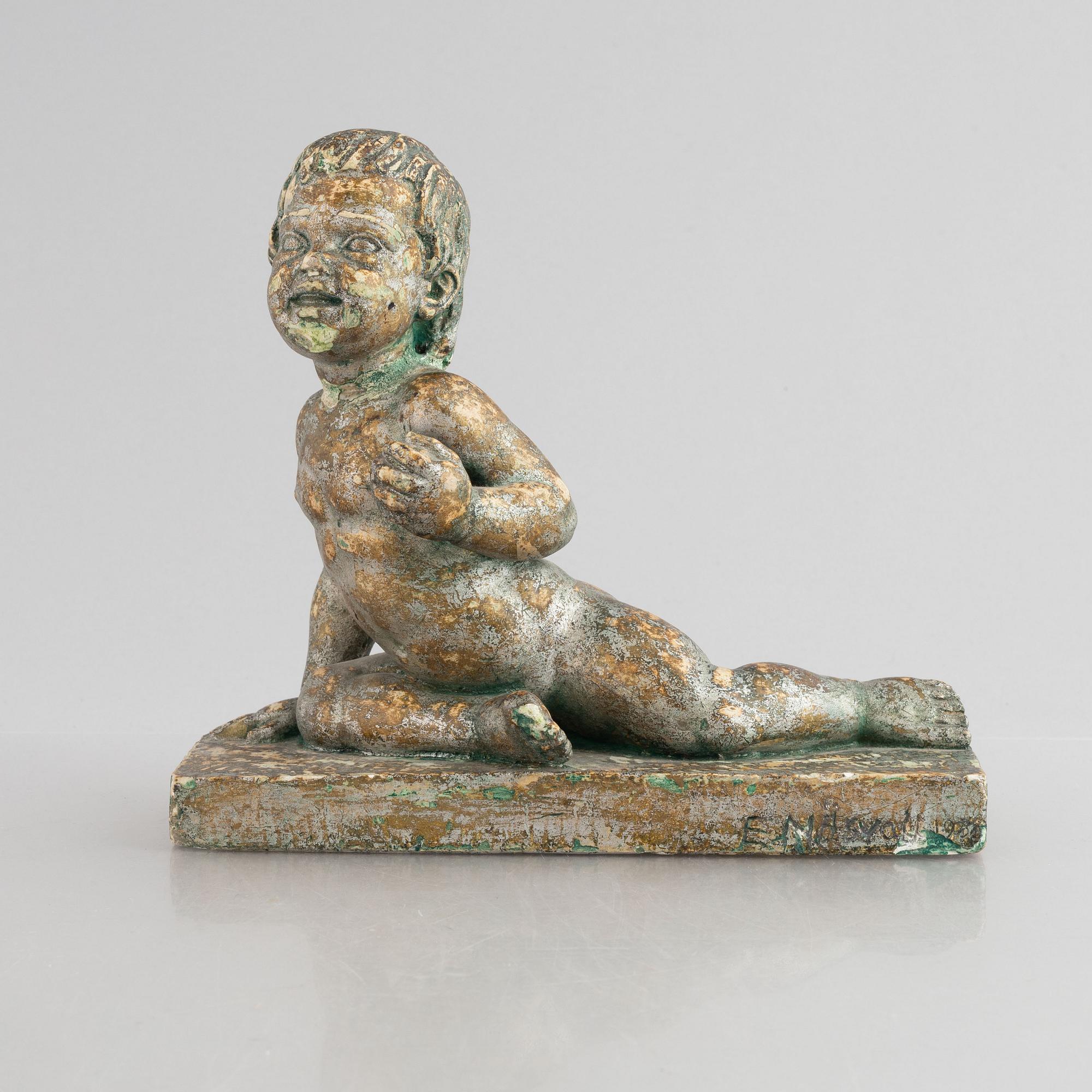 Emil Näsvall, skulpturer, 3 st.