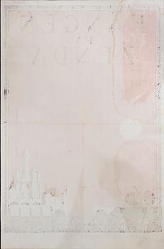 Curt Peters, a vintage movie poster, 'Fången på Zenda (The Prisoner of Zenda)', 1922.