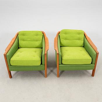 Armchairs, a pair by Bröderna Andersson, 1960s/70s.