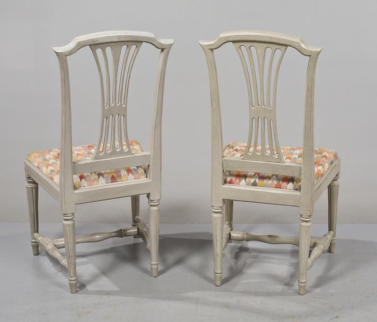 STOLAR, sex st, gustaviansk stil, 1900-talets andra hälft.