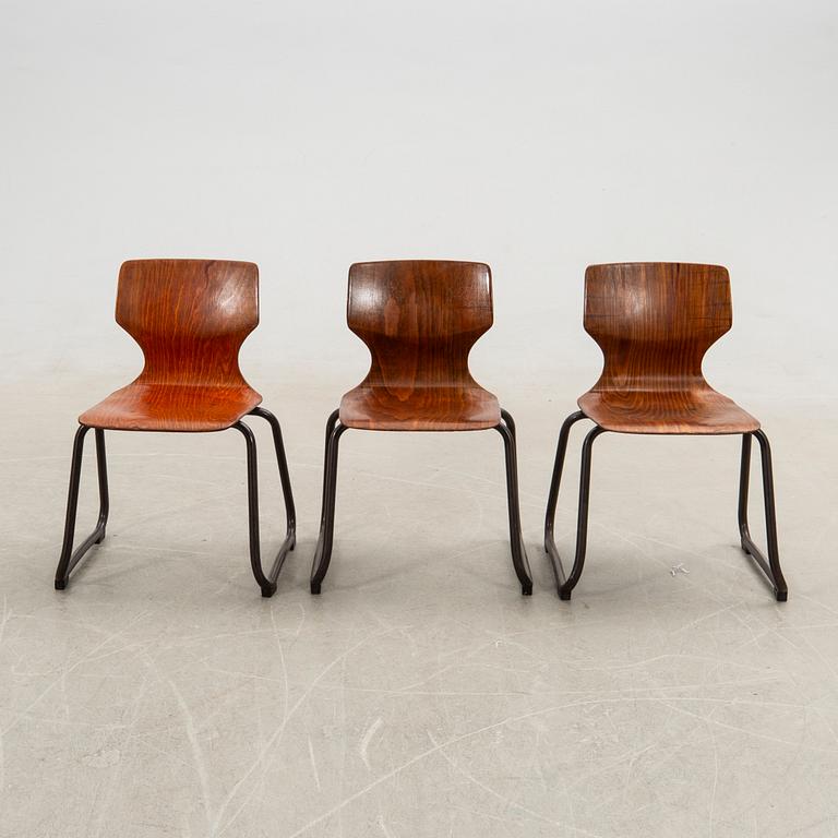 Adam Segner stolar 6 st Flötotto Tyskland 1900-talets mitt.