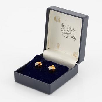 Björn Weckström, örhängen 18K guld med briljantslipade diamanter. Lapponia.