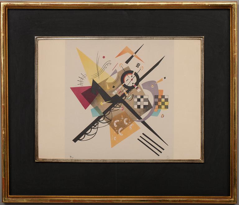 WASSILY KANDINSKY, efter, färglitografi, signerad i trycket och numrerad 59/400.
